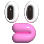 Ki Jugend Werkstatt Icon plastisches Gesicht mit Augen und Mund